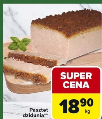 Pasztet dzidiunia promocja w Carrefour Express