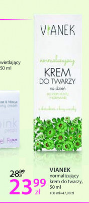 Krem do twarzy Vianek normalizujący promocja