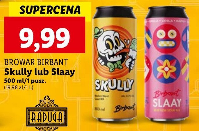 Piwo Birbant skully promocja