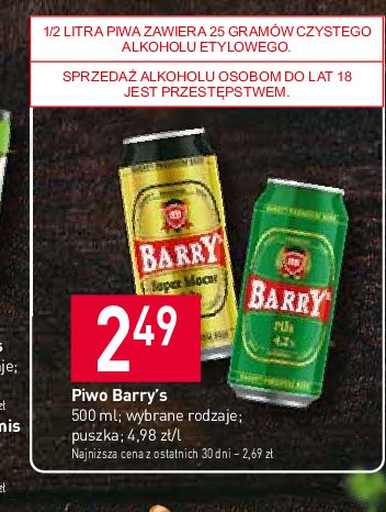 Piwo BARRY BEER NDRRY promocja