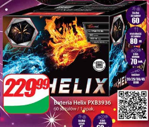 Bateria helix 60 strzałów Piromax promocja