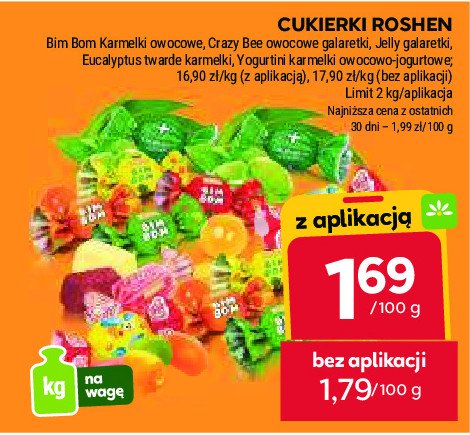 Cukierki eukaliptusowe Roshen promocja