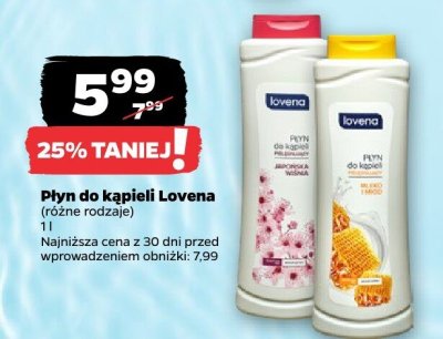 Płyn do kąpieli (różne rodzaje) promocja w Netto