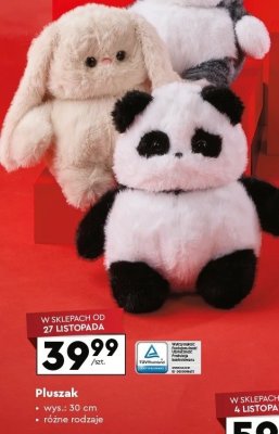 Pluszak 30 cm, różne rodzaje promocja w Biedronka