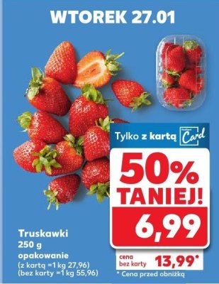 Truskawki 250 g promocja w Kaufland