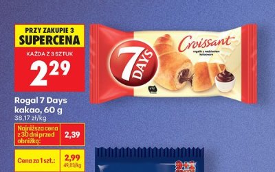 Rogal 7 Days kakao, 60 g promocja w Biedronka