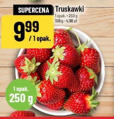 Truskawki 1 opak. - 250 g promocja w POLOmarket