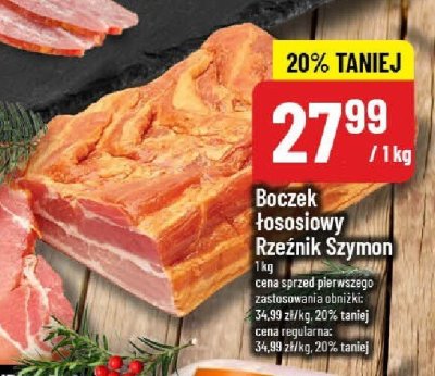 Boczek łososiowy Rzeźnik Szymon promocja w POLOmarket