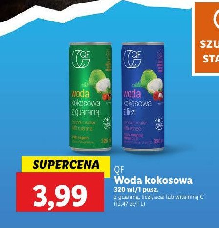 Woda kokosowa Qf promocja