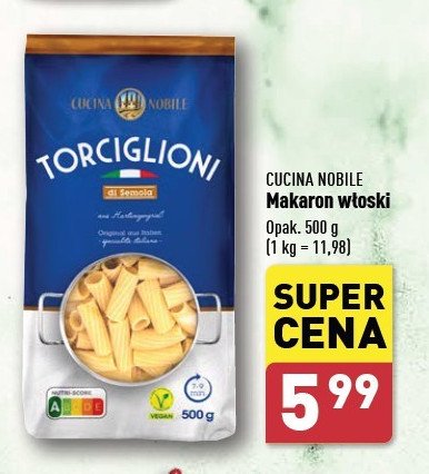 Makaron torciglioni Cucina nobile promocja