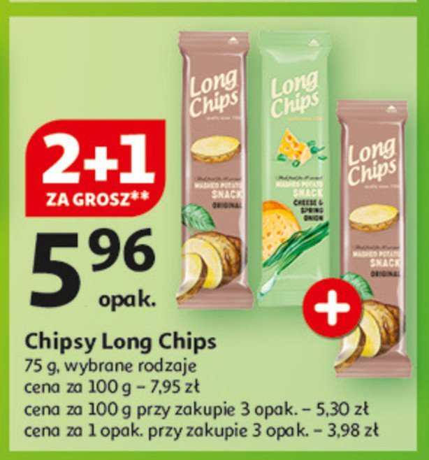 Chipsy original Long chips promocja