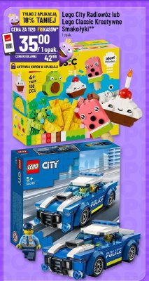 Lego City Radiowóz lub Lego Classic Kreatywne Smakołyki promocja w POLOmarket