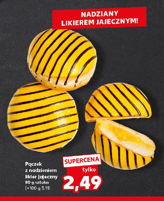 Pączek z likierem jajecznym promocja w Kaufland