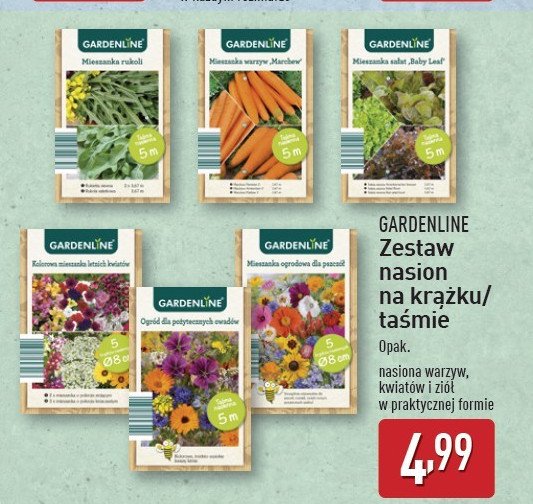 Mieszanka dla pszczół GARDEN LINE promocja w Aldi