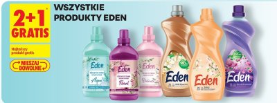 Płyn do tkanin Eden Aqua 2+1 GRATIS promocja w Biedronka