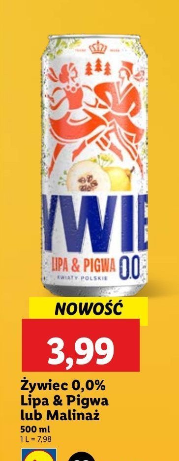 Piwo Żywiec lipa & pigwa promocja
