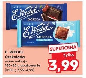 Czekolada gorzka E. wedel promocja