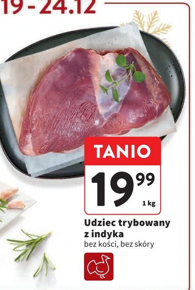 Udziec z indyka trybowany promocja w Intermarche