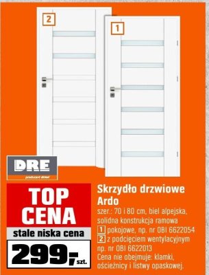 Skrzydło drzwiowe Ardo promocja w OBI