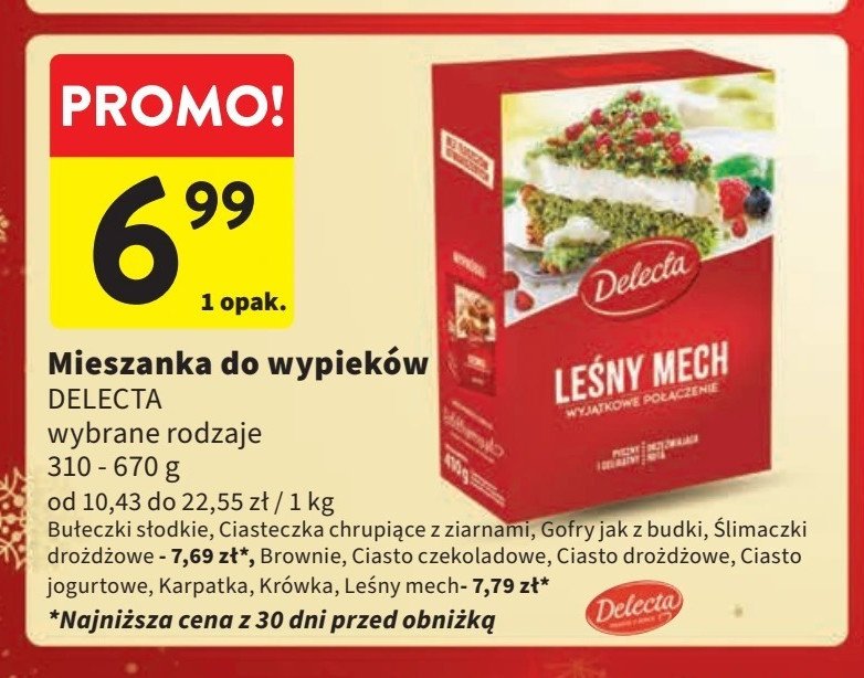 Ciasteczka z ziarnami Delecta promocja