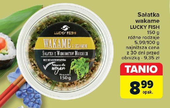 Sałatka wakame Lucky fish promocja