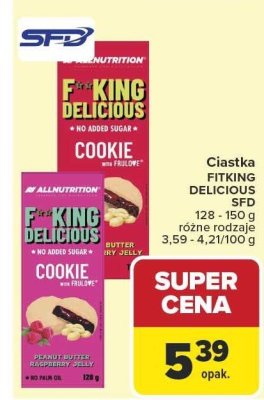 Ciastka FITKING DELICIOUS SFD różne rodzaje promocja w Carrefour
