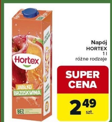 Napój Hortex różne rodzaje promocja w Carrefour Express