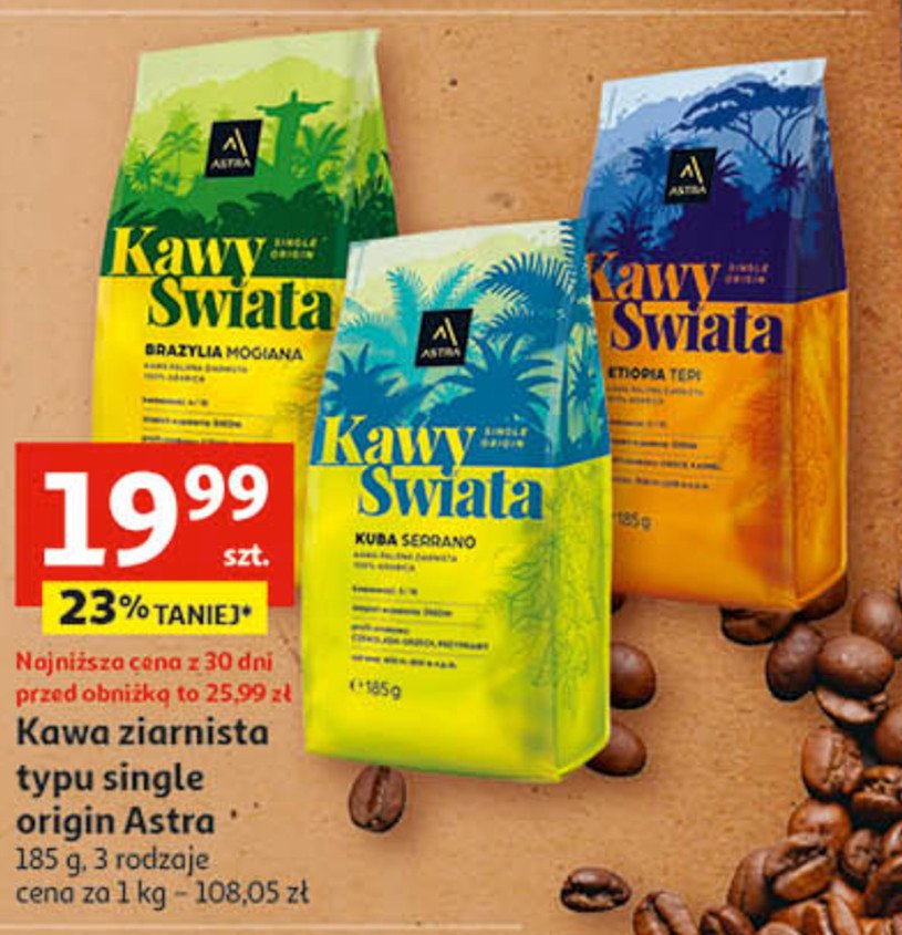 Kawa brazylia Astra kawy świata Astra caffee promocja