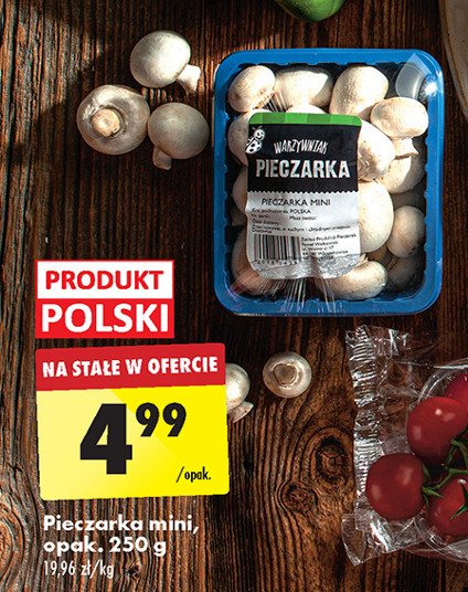 Pieczarki mini Biedronka warzywniak promocja