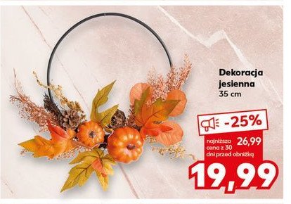 Dekoracja jesienna promocja