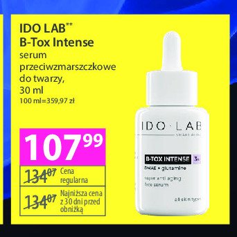 Serum przeciwzmarszczkowe Ido lab promocja