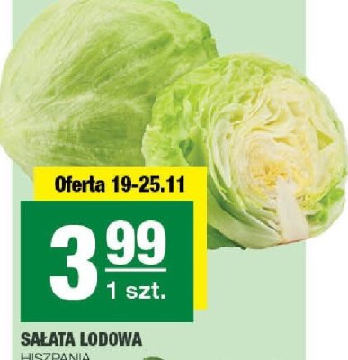 Sałata lodowa Hiszpania promocja w SPAR