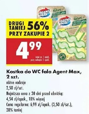 Kostka do wc fresh breeze Agent max inspired by nature promocja