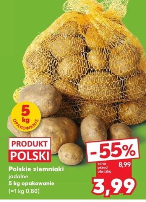 Ziemniaki jadalne 5 kg  promocja w Kaufland