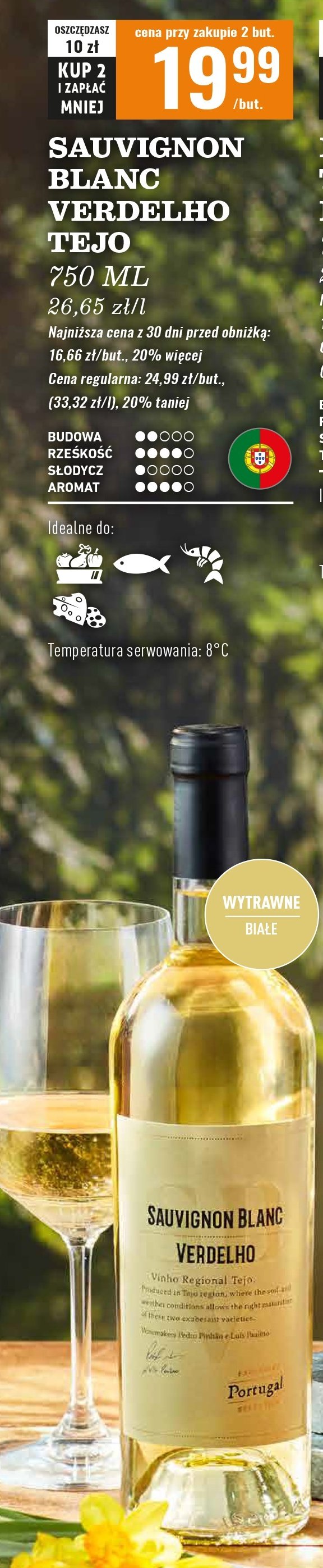 Wino Sauvignon blanc verdelho promocja