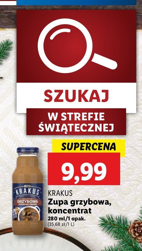 Grzybowa z podgrzybkami Krakus maspex promocja