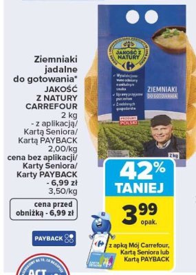 Ziemniaki jadalne promocja w Carrefour Market