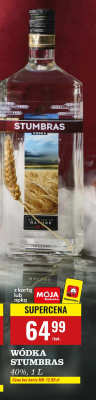 Wódka Stumbras  promocja w Biedronka