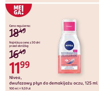 Płyn dwufazowy pielęgnacyjny do demakijażu oczu Nivea visage demakijaż promocja
