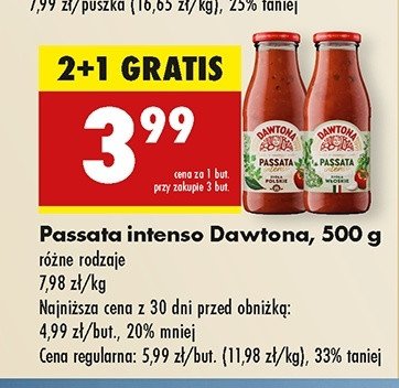 Passata intense zioła polskie Dawtona promocja