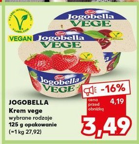 Jogurt wiśnia Zott jogobella vege promocja