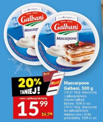 Mascarpone Galbani, 500 g promocja w Twój Market