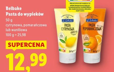Pasta do wypieków waniliowa promocja w Lidl