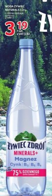 Woda Żywiec Naturals 1,2 l różne rodzaje promocja w Selgros