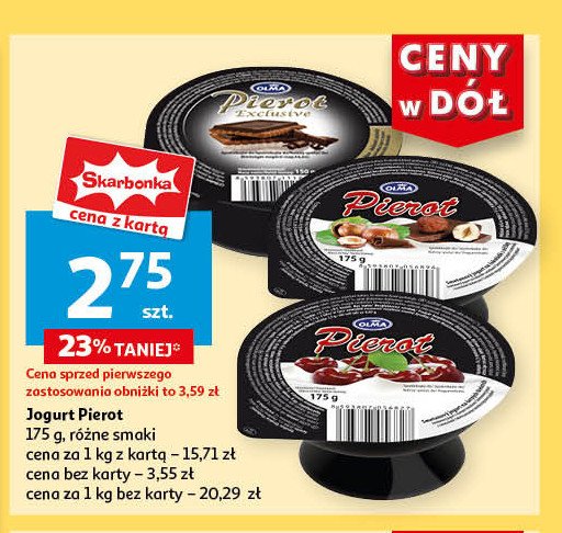 Jogurt czekoladowy Olma pierot promocja