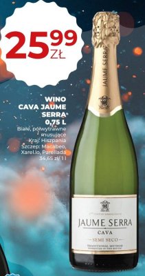 Wino Cava Jaume Serra 0,75L promocja w Duży Ben