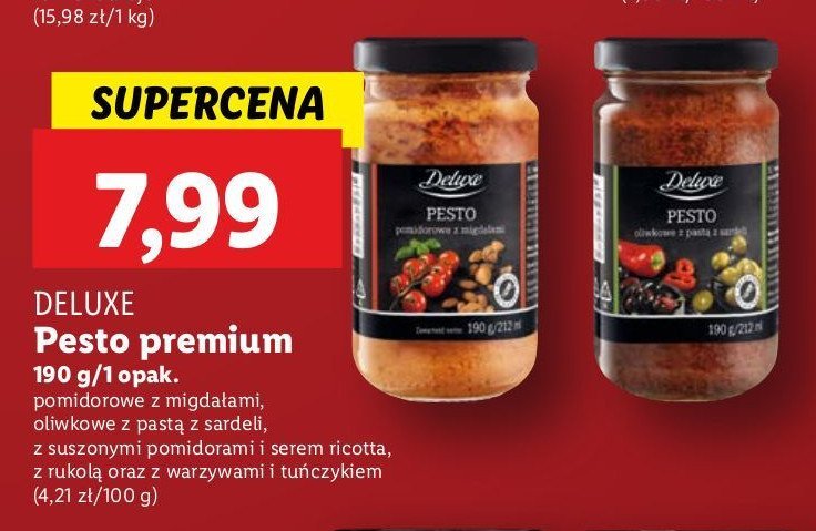 Pesto z suszonymi pomidorami Deluxe promocja