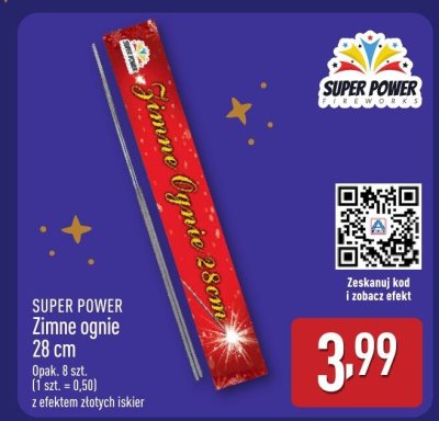 Zimne ognie 28 cm promocja w Aldi