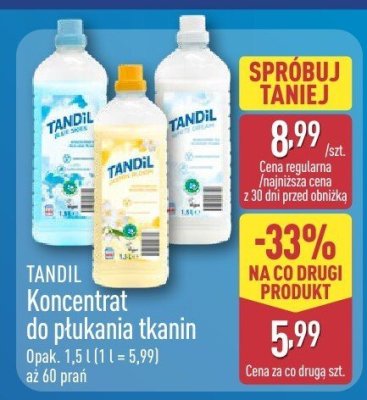 Koncentrat do płukania tkanin TANDIL różne rodzaje promocja w Aldi