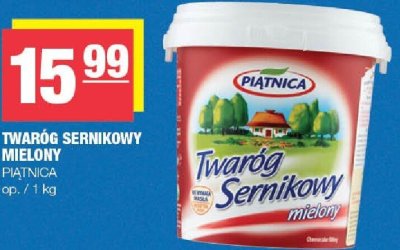 Twaróg sernikowy mielony PIĄTNICA promocja w SPAR